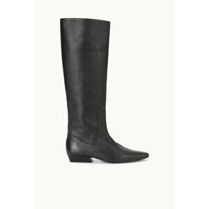 STAUD Women’s Wally Flat Knee High Boot Black Leather Size 8 US / 38 EU NWT